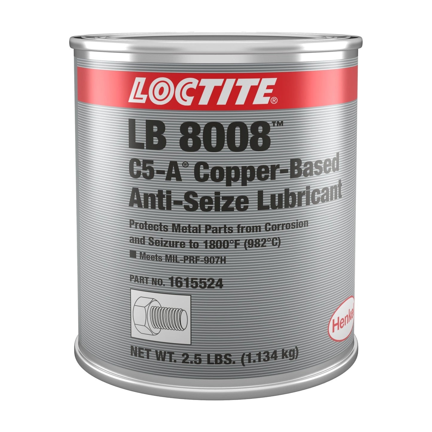 LOCTITE® LB 8008 C5-A, pâte lubrifiante anti-grippage à base de cuivre, boîte de 2,50 lb