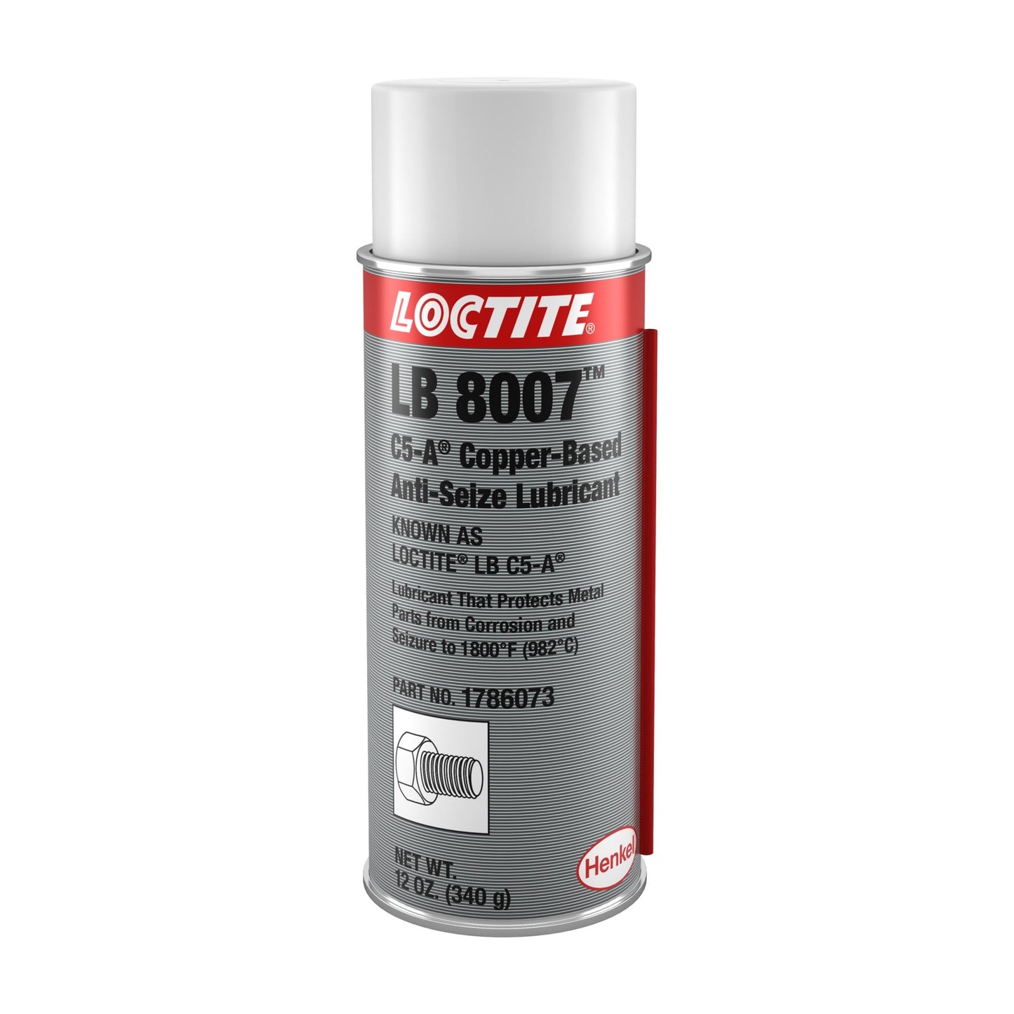 LOCTITE® LB 8007, pâte lubrifiante antigrippante en aérosol avec cuivre, 12 oz