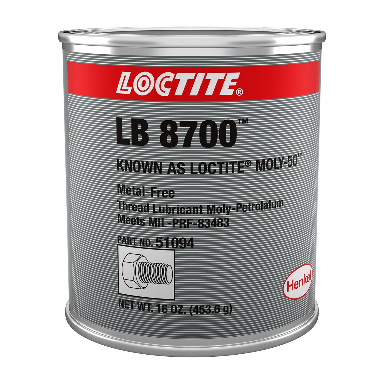 LOCTITE® LB 8700, Molybdenum Thread Lubricant Paste,  1 lb Can