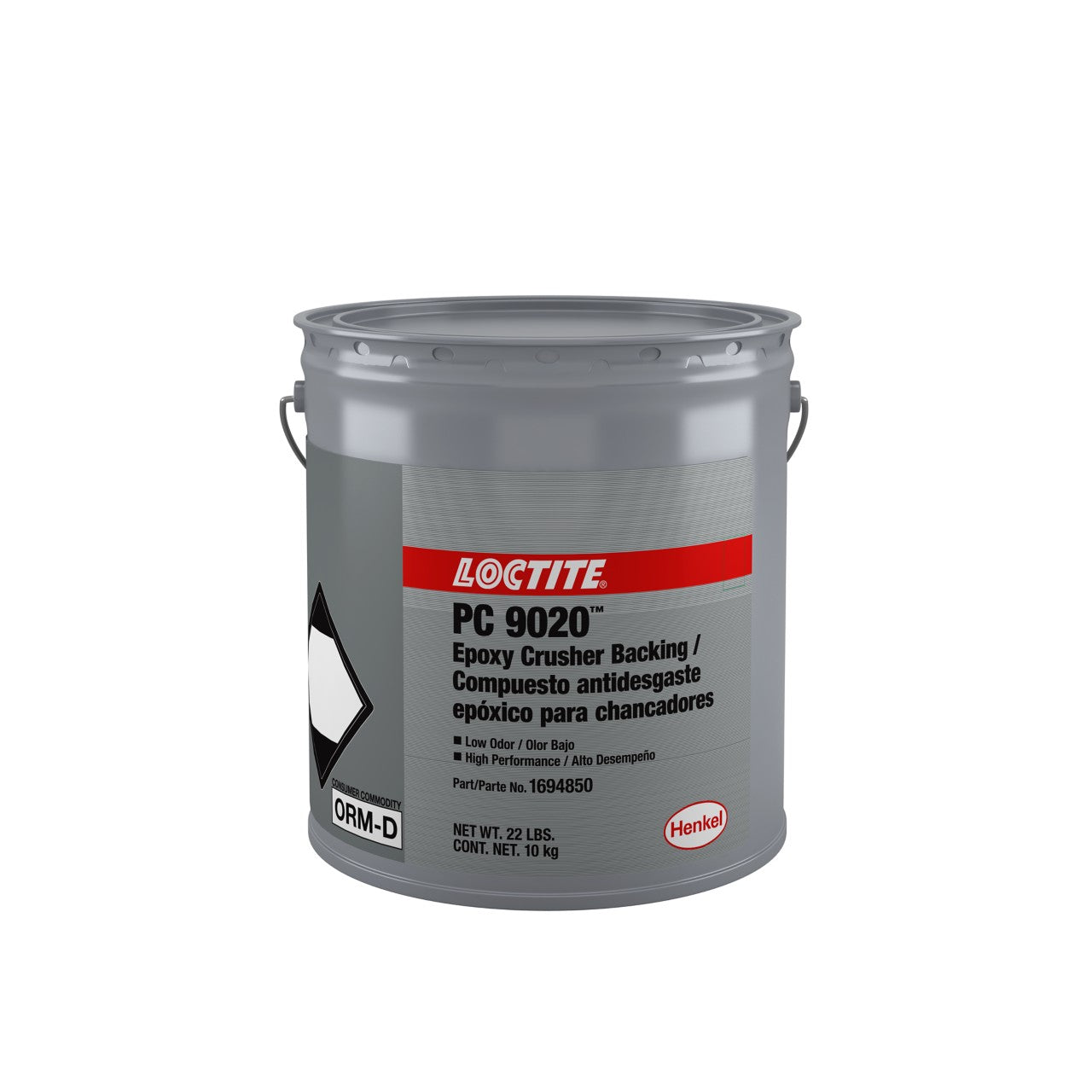 LOCTITE® PC 9020, Blue, 2-Part Epoxy System For backing wear metal, 2 gal Hobbock/Pail 