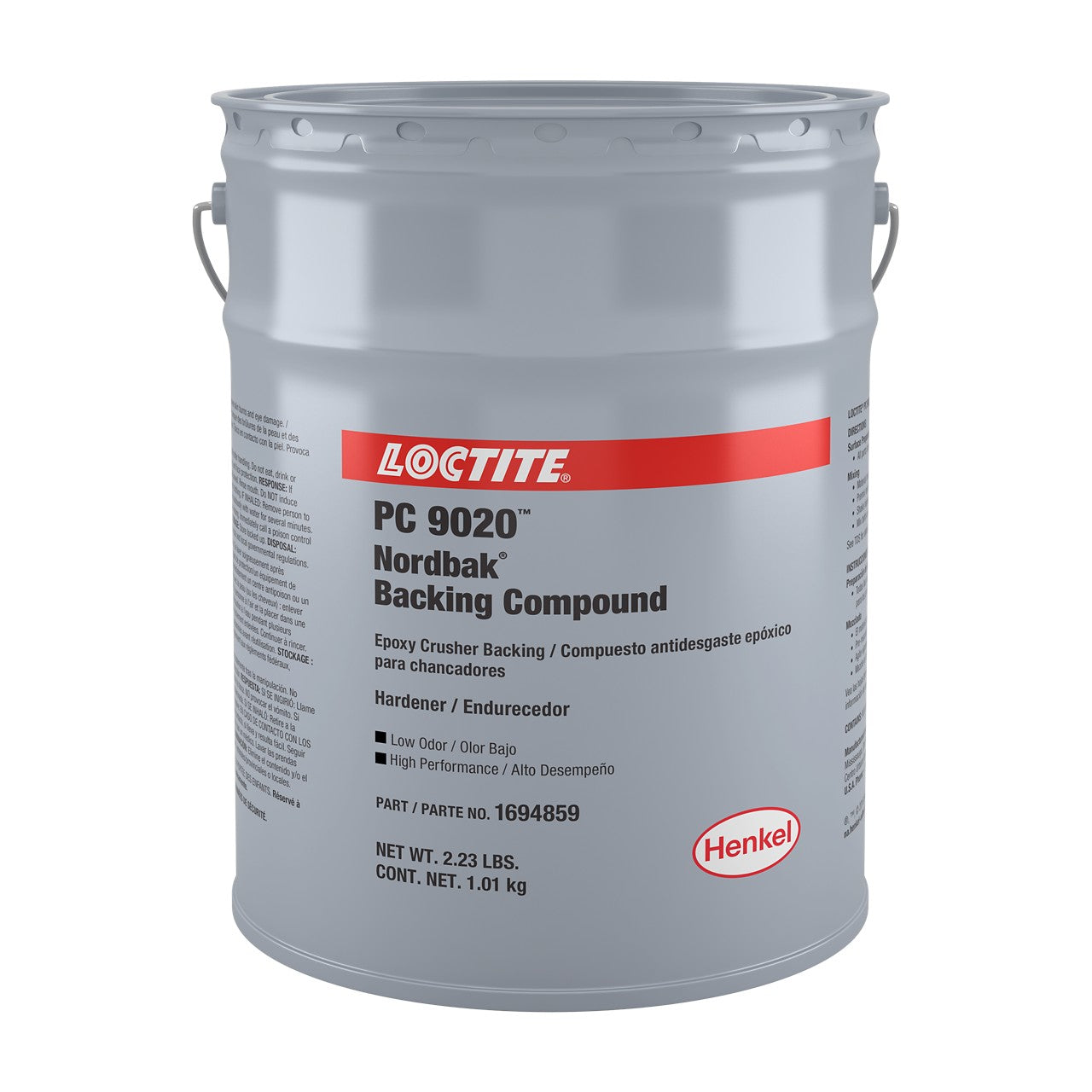 LOCTITE® PC 9020, Blue, 2-Part Epoxy System For backing wear metal, 5 gal Hobbock/Pail 