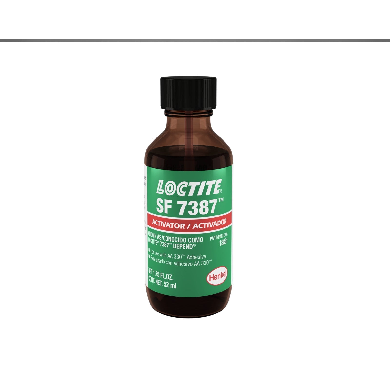 LOCTITE® SF 7387, activateur de dihydropyridine substituée avec n-heptane et isopropanol, bouteille de 1,75 oz