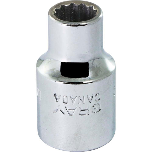 Socket - 1/2" Drive, 10mm Hex, 12-Point