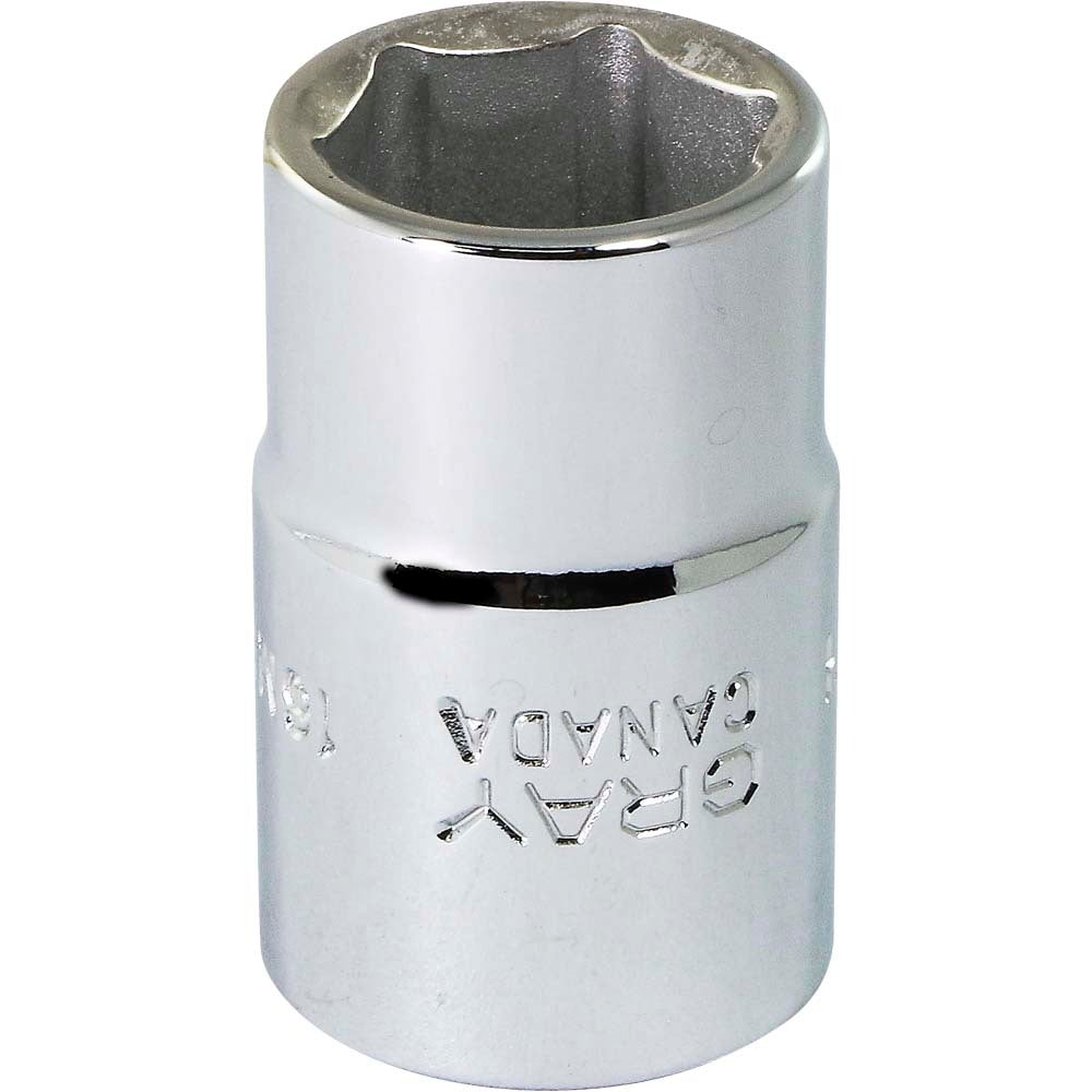 Douille 1/2" - 16 mm hexagonale, 6 pans