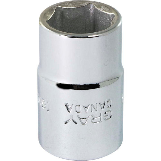 Douille 1/2" - 16 mm hexagonale, 6 pans