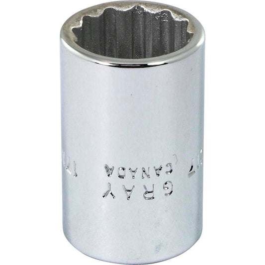 Socket - 17mm x 1/2" Drive, 12-Point, 38