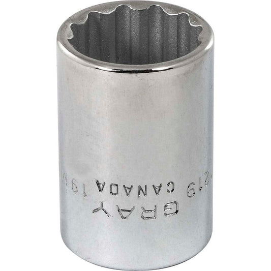 Socket - 1/2" Drive, 19mm Hex, 12-Point