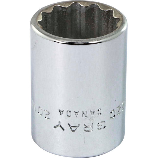 Socket - 1/2" Drive, 20mm Hex, 12-Point