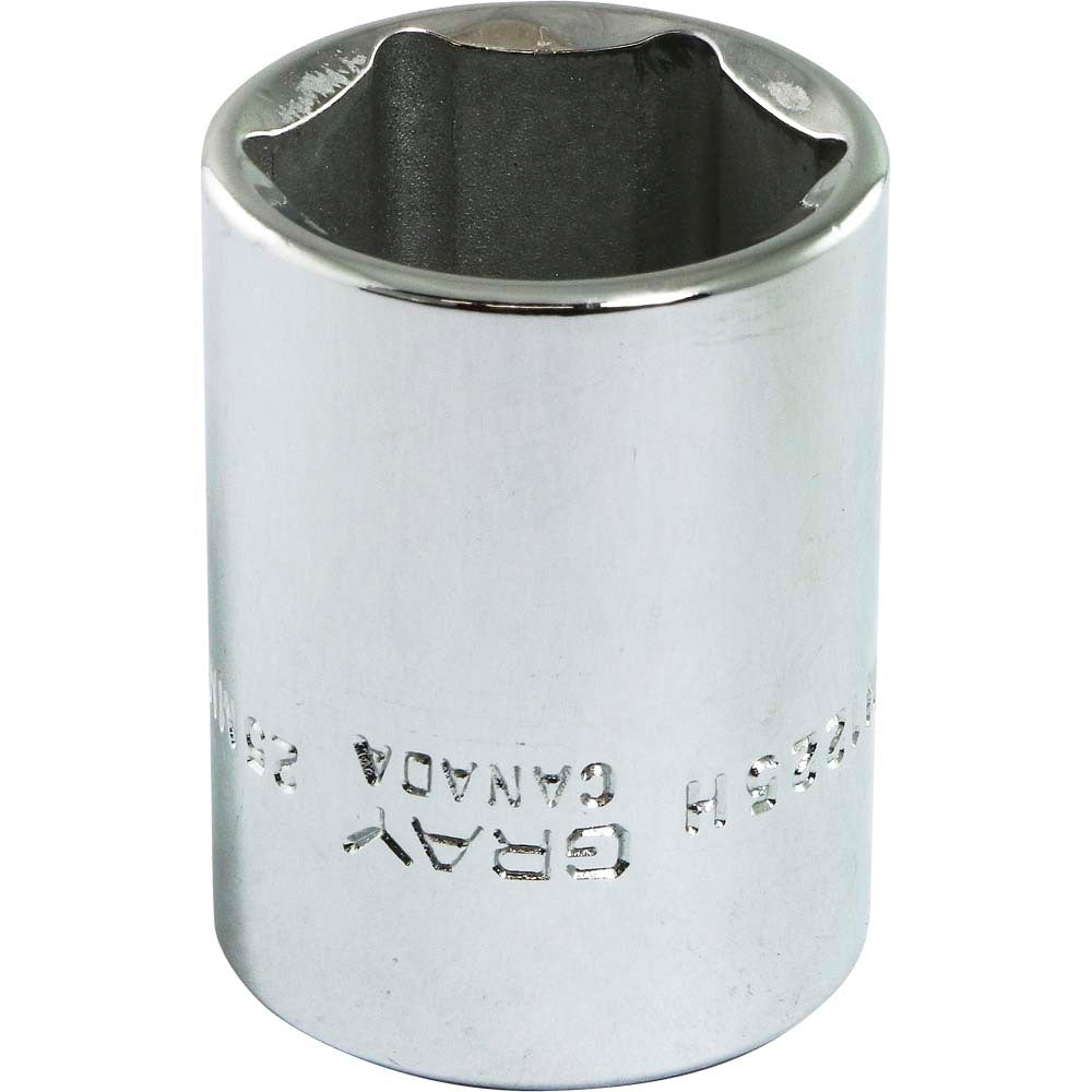 Douille 1/2" - 25 mm hexagonale, 6 pans
