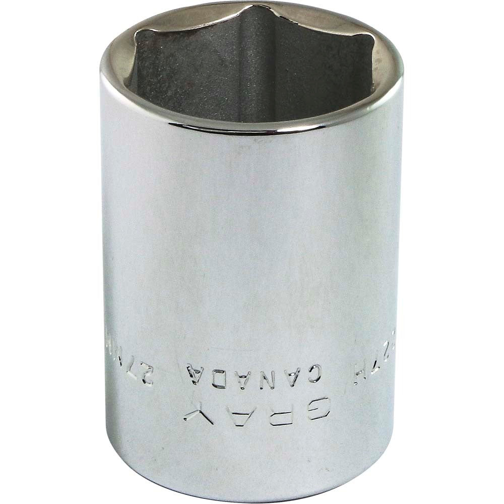 Douille 1/2" - 27 mm hexagonale, 6 pans