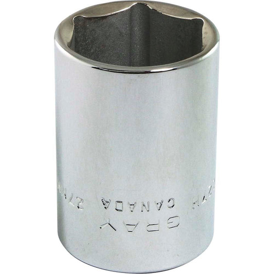 Douille 1/2" - 27 mm hexagonale, 6 pans