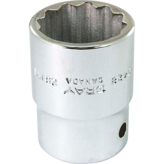 Douille 3/4" - 28 mm hexagonale, 12 pans