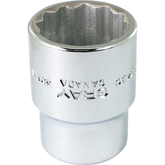 Douille 3/4" - 30 mm hexagonale, 12 pans