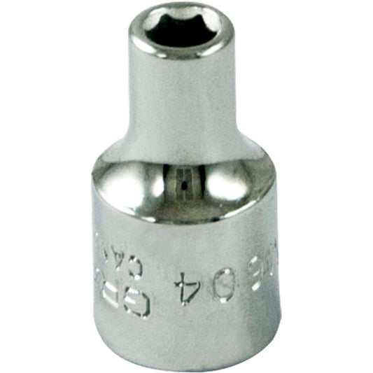 Socket - 1/4" Drive, 4mm Hex, 6-Point