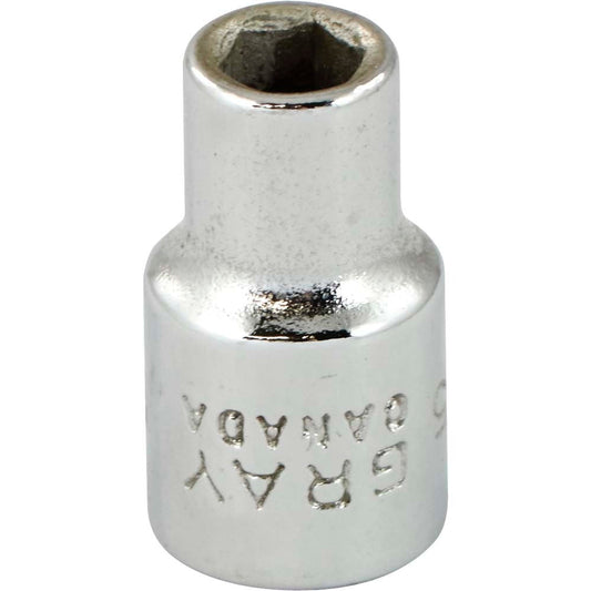 Socket - 1/4" Drive, 5mm Hex, 6-Point
