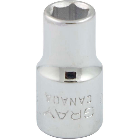 Socket - 1/4" Drive, 6mm Hex, 6-Point