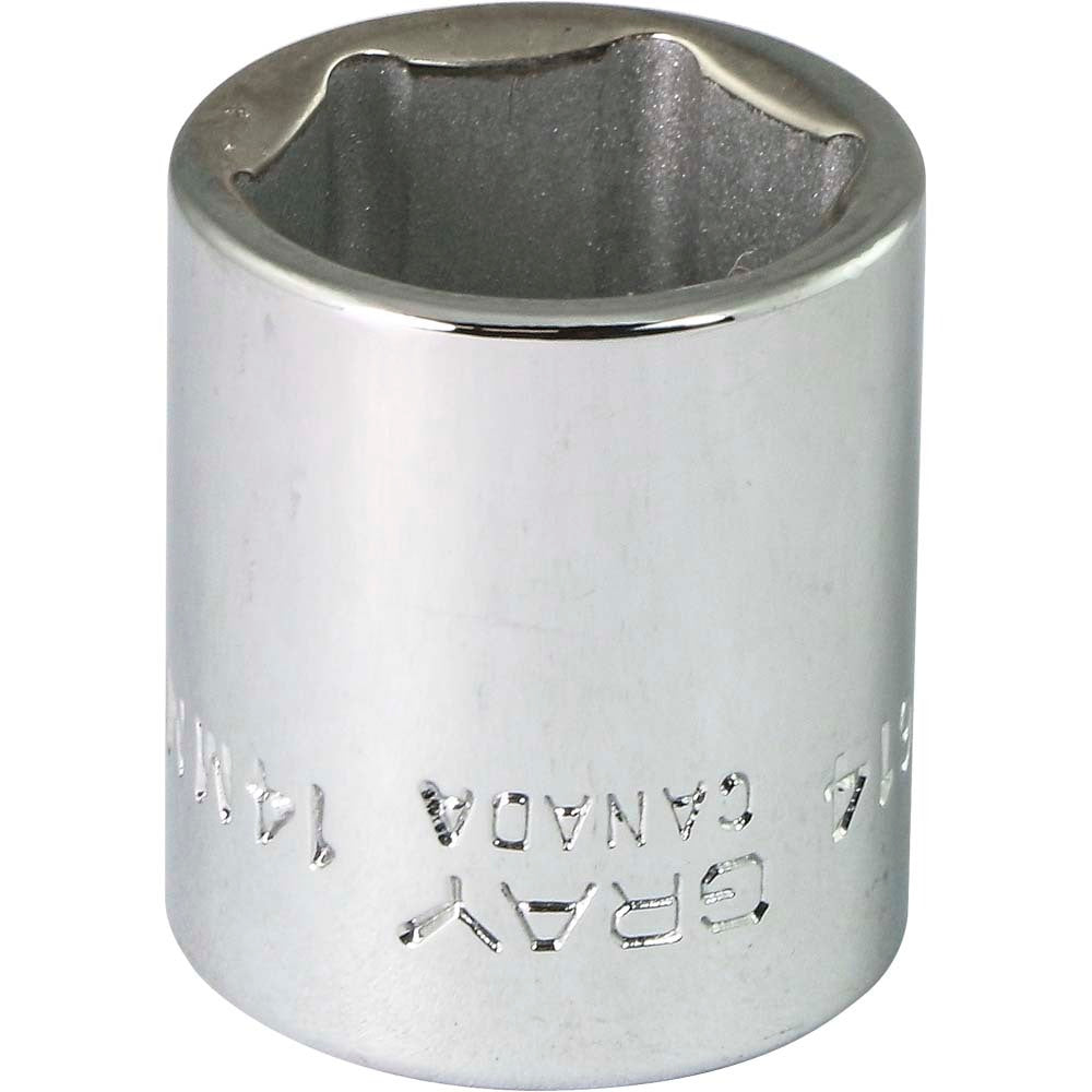 Socket - 1/4" Drive, 14mm Hex, 6-Point