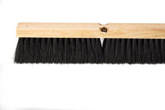 Wood broom head, tampico fiber, 14''