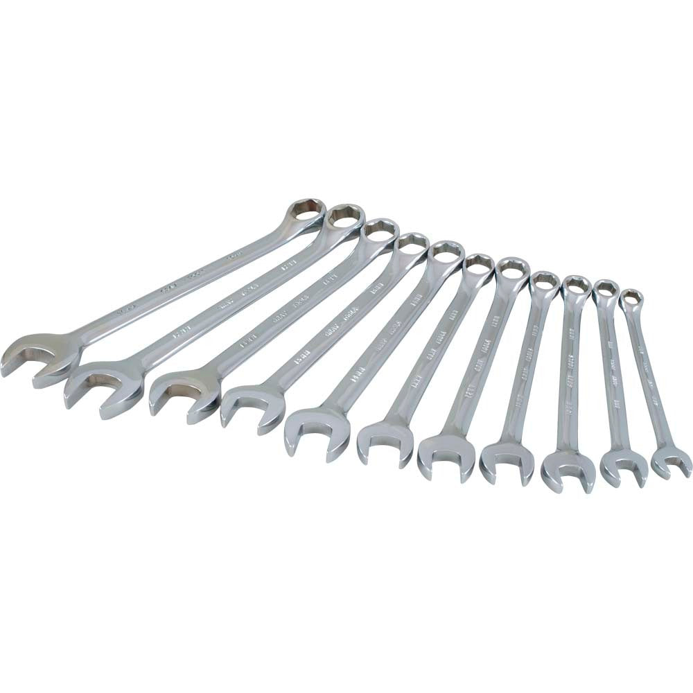 Jeu de clés mixtes métriques à 6 pans, 11 pièces