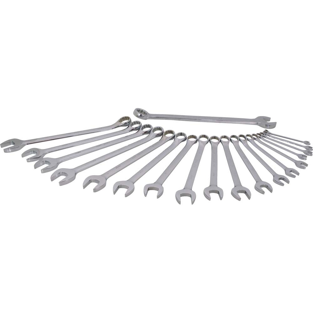 Wrench Set Metric Combo 12-Point 19 Pieces