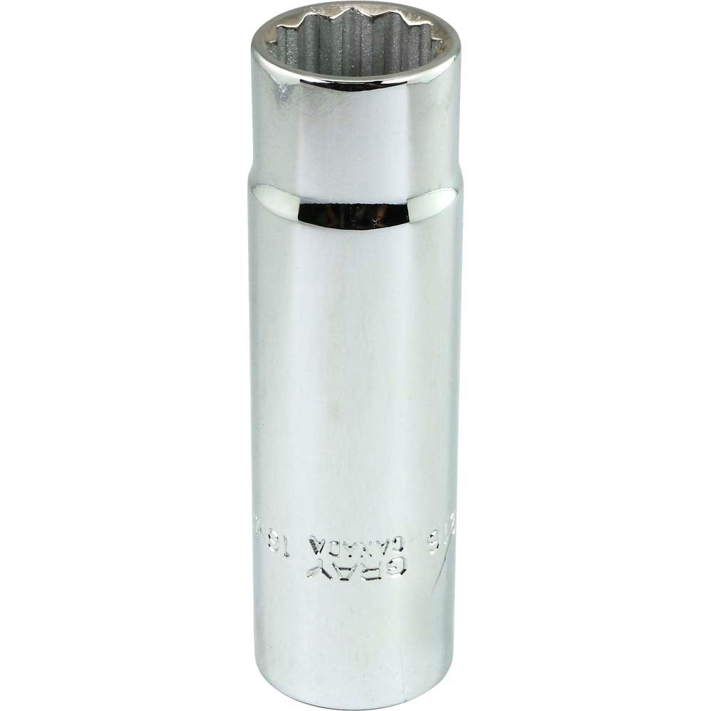 Socket Deep 1/2" Drive 16mm Hex 12-Point