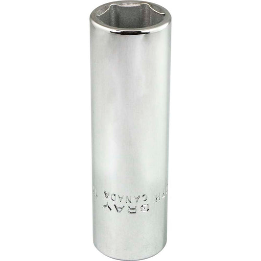 Socket - 17mm x 1/2" Drive, 6-Point, Deep - Heavy-Duty