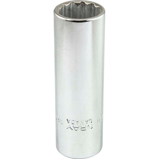 Impact Socket - 1/2" Drive, 1-1/4" Hex, 6-Point - Precision