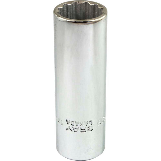 Douille 19 mm x 1/2" 12 pans profonde