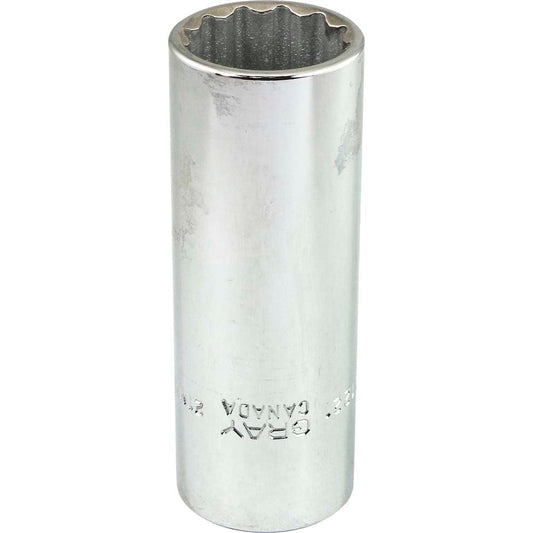 Douille 21 mm x 1/2" 12 pans profonde