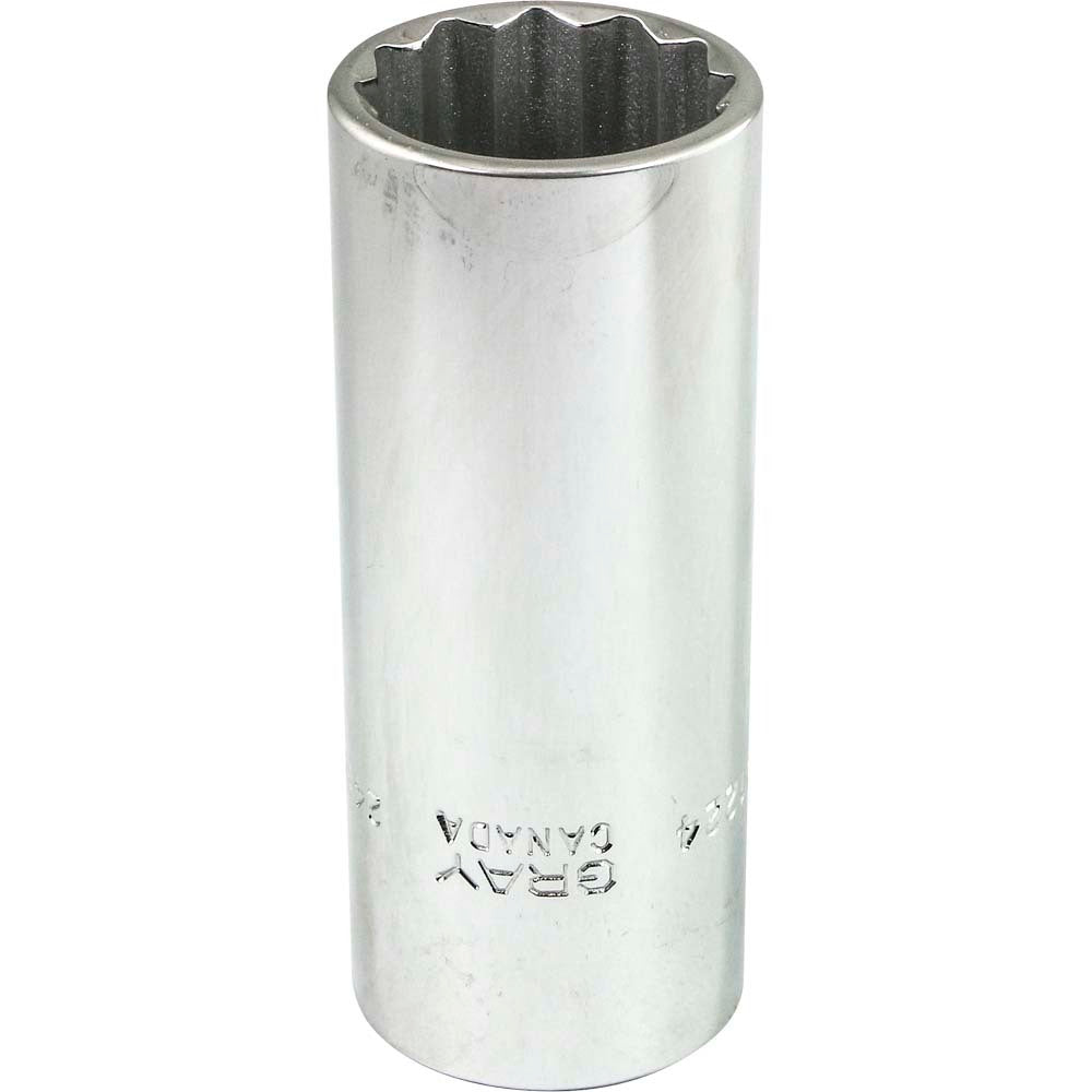 Douille profonde 1/2" 24 mm hexagonale 12 pans