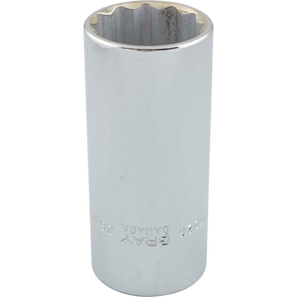 Socket - Deep, 1/2" Drive, 26mm Hex, 12-Point