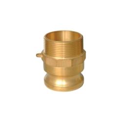 Adapter Groove and Cam 2", Type F, MNPT, Brass