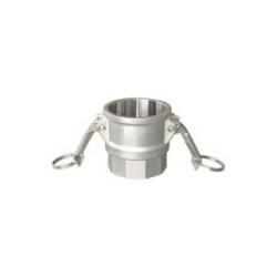 Rainure et came de coupleur 1/2", type D, acier inoxydable 316