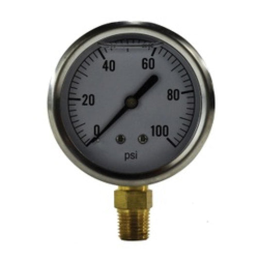 Liquid Pressure Gauge 2-1/2" 0-300 PSI NPT