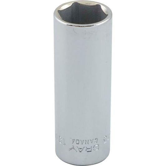 Deep Socket - 1/4" Drive, 13mm Hex, 6-Point
