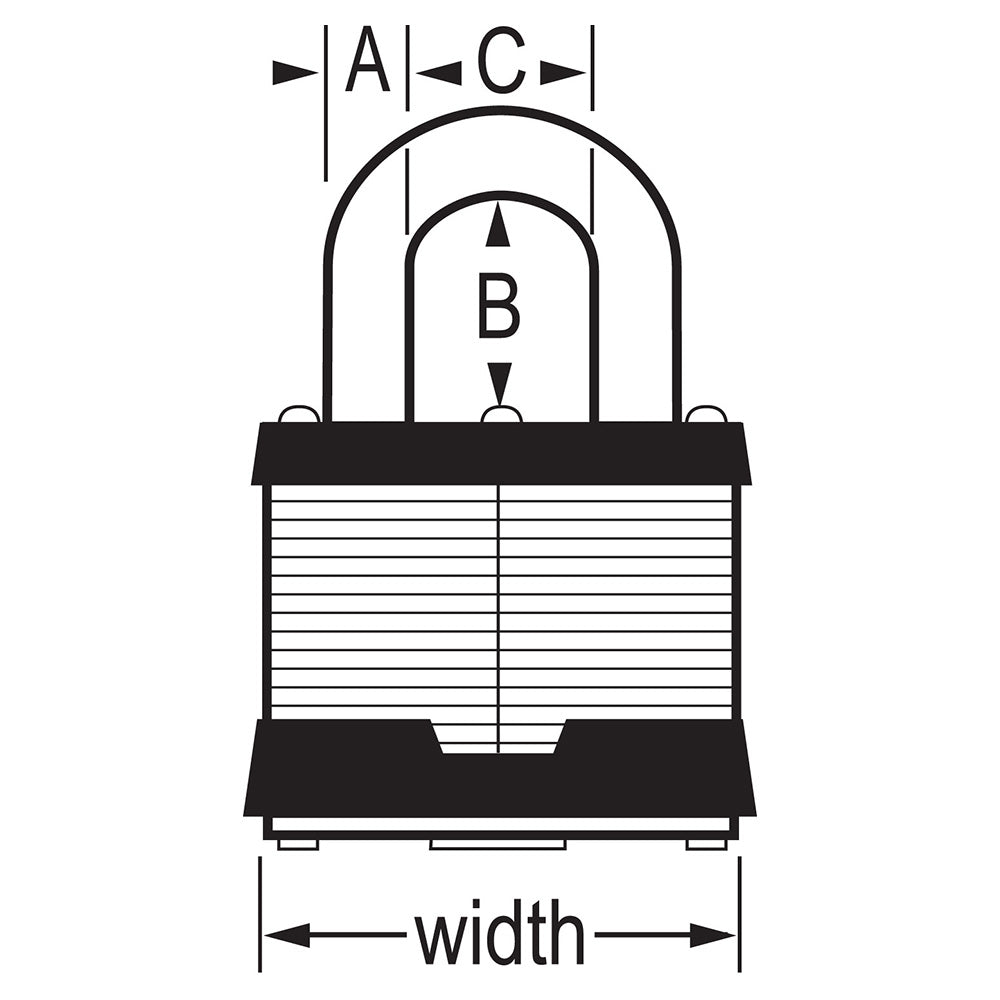 Cadenas laminé modèle no3 clé différente