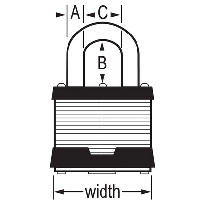 Cadenas laminé modèle no3 clé différente