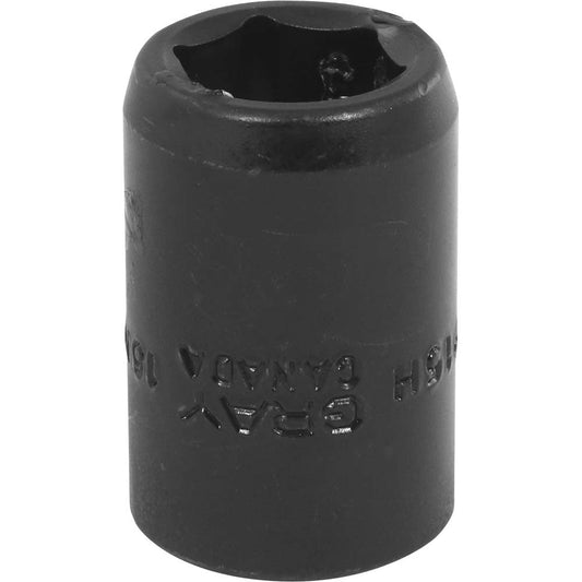 Impact Socket - 1/2" Drive, 15mm, 6-Point