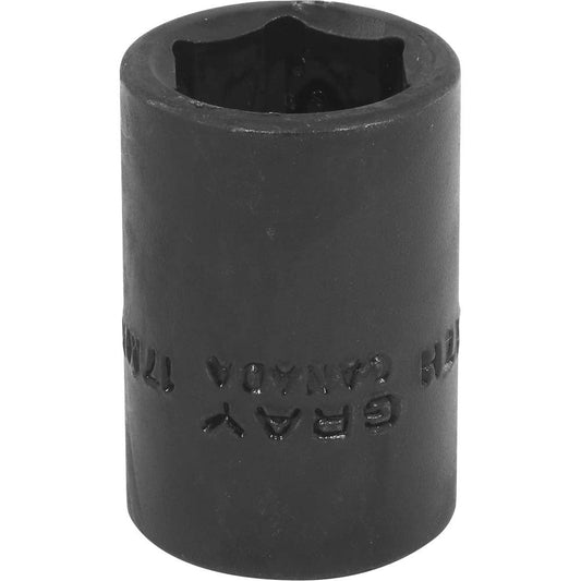 Impact Socket - 1/2" Drive, 17mm, 6-Point