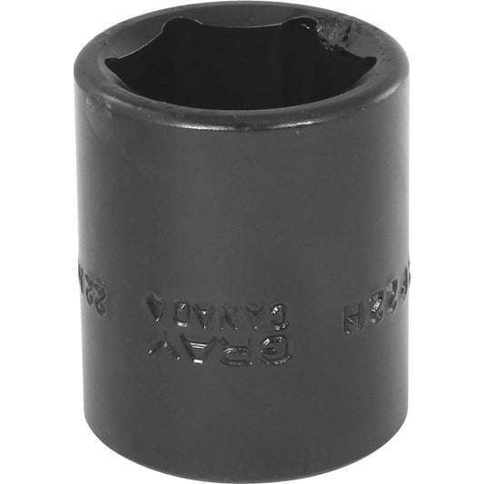 Impact Socket - 1/2" Drive, 22mm, 6-Point - Durable