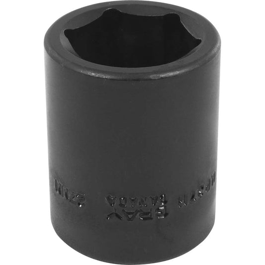 Impact Socket - 1/2" Drive, 27mm, 6-Point - Heavy-Duty