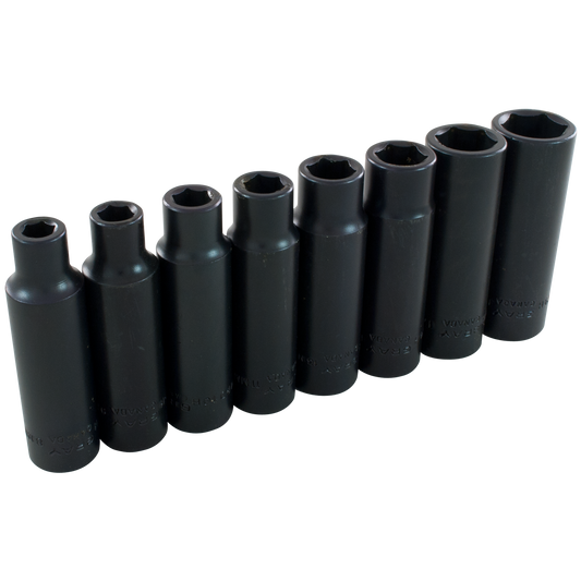 Socket Set - Metric 1/2" Drive 6-Point 8 Pieces