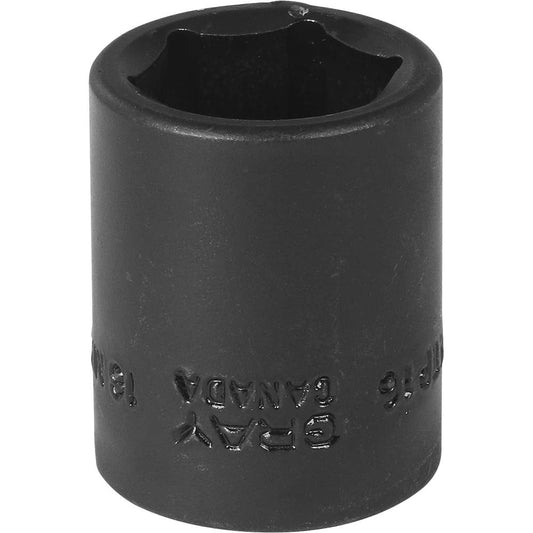 Impact Socket - 3/8" Drive, 16mm, 6-Point