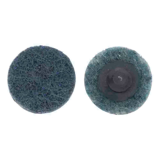 Disque abrasif non tissé à changement rapide, 3/4 po de diamètre, grain 150, grain très fin, abrasif à l'oxyde d'aluminium, fixation de type TR (type III)