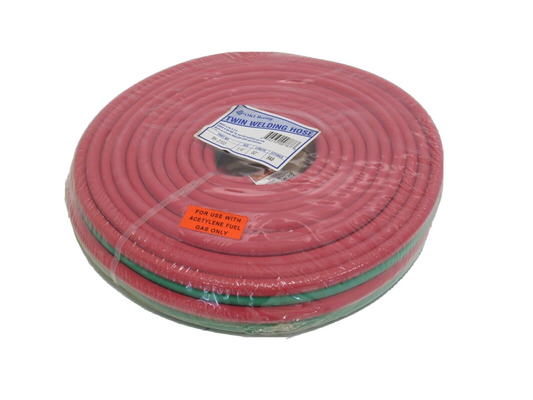 Tuyaux de soudage jumelés, 1/4 po, 50 pi, acétylène uniquement