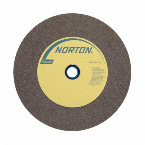 Straight Bench and Pedestal Grinding Wheel, 12 in Dia x 2 in THK, 1-1/2 in Center Hole, 24 Grit, Aluminum Oxide Abrasive