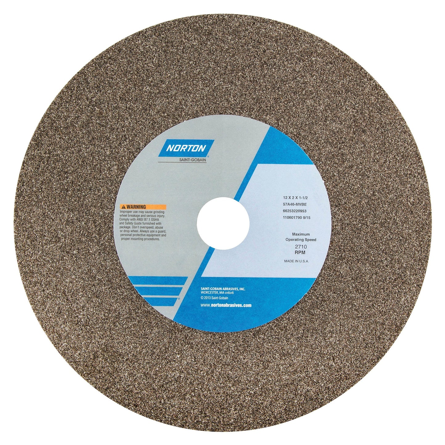 Bench or Pedestal Grinding Wheel - Grade: Coarse, Grit Number: 24, Wheel Diameter: 14 in