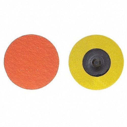Disque de ponçage enduit Norton SG Blaze - Diamètre du disque de 2 po, matériau abrasif en céramique d'alumine, matériau de support en tissu, grain 50