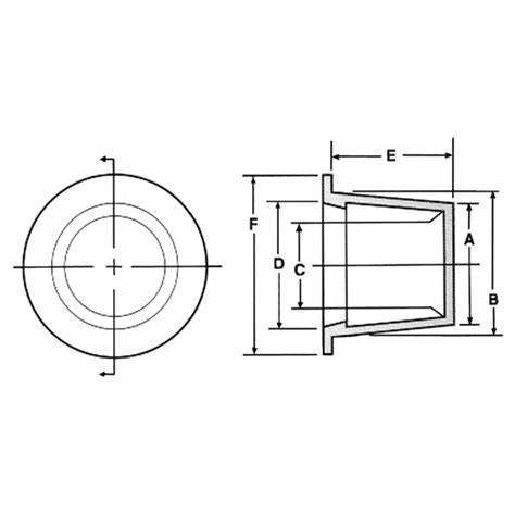 Capuchon de tube #317-w71-1x