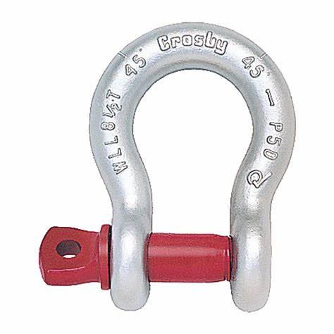 Crosby G-209 5/8" Screw Pin Anchor Shackle – 4.75 Ton